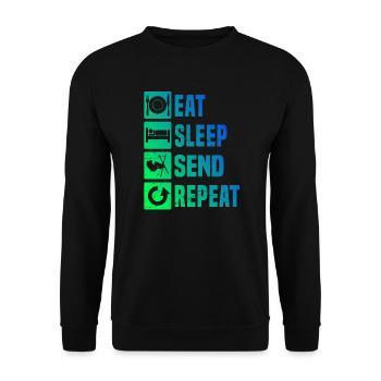 Herren Slopestyle Ski Freestyle Ski Jumping - Unisex Pullover - Schwarz - Vorne - Alina (178cm) & Michal (187cm)