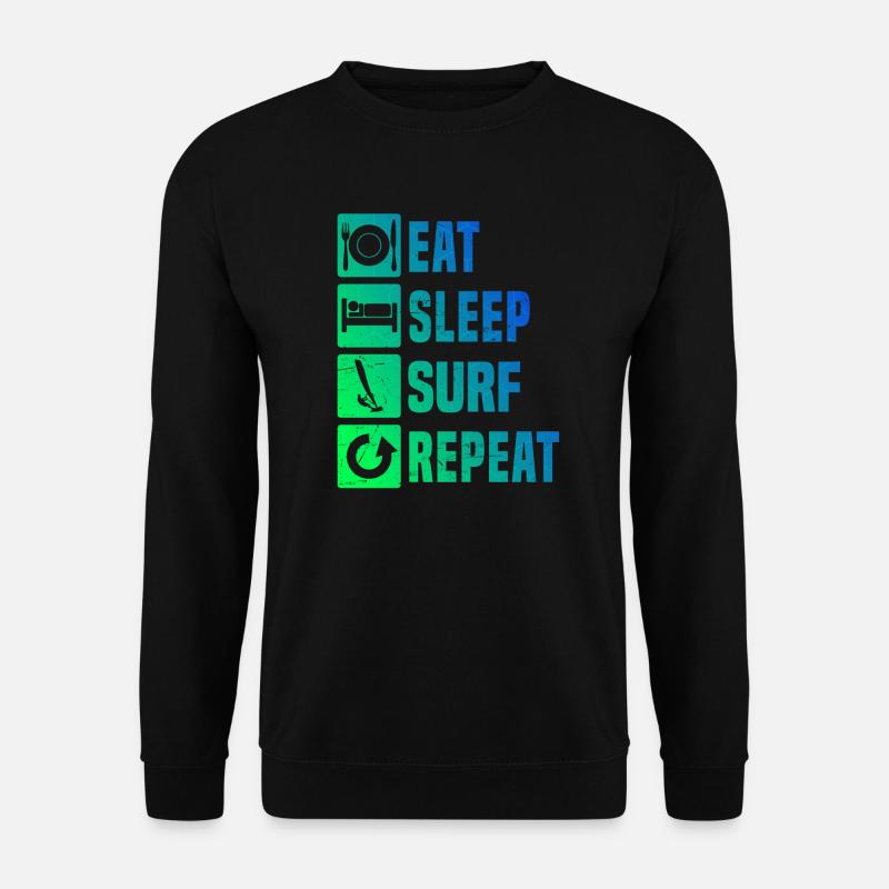 Windsurfen Damen Surfer Surfen Windsurfer - Unisex Pullover - Schwarz
