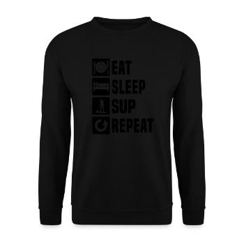 Standup Paddle Sup Standup Paddle Femme - Sweat-shirt Unisexe - noir - Devant - Alina (178cm) & Michal (187cm)