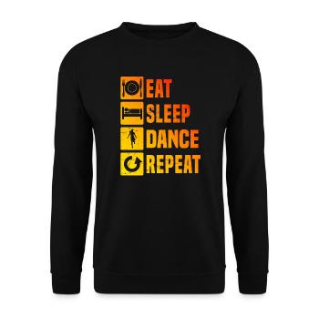 Shuffle Girl Women Shuffledancer Shuffle - Unisex Sweatshirt - black - Front - Alina (178cm) & Michal (187cm)