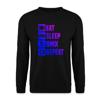 bmx bmx vélo vélo vélo femmes hommes - Sweat-shirt Unisexe - noir - Devant - Alina (178cm) & Michal (187cm)