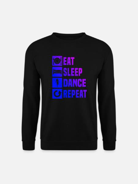 Herren Tanz Shuffle Dance Shuffel Damen - Unisex Pullover - Schwarz