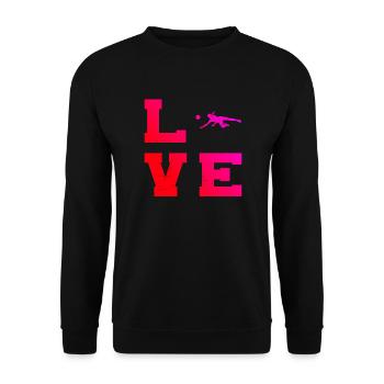 Volley-ball volley-ball Volleyeurs volley-ball - Sweat-shirt Unisexe - noir - Devant - Alina (178cm) & Michal (187cm)