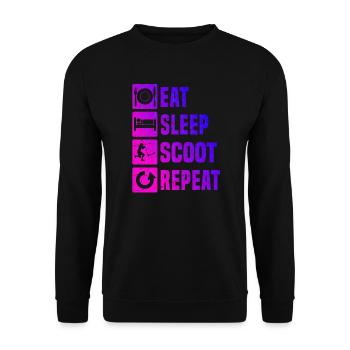 Men's Scooter Stunt Stuntscooter Women's Stunt Scoo - Unisex Sweatshirt - black - Front - Alina (178cm) & Michal (187cm)
