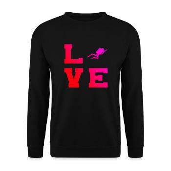 Scuba Tauchen Diving Scuba Taucher Scuba Diver - Unisex Sweatshirt - black - Front - Alina (178cm) & Michal (187cm)