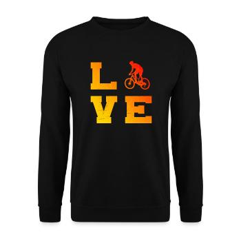 Cyclisme Hommes Cyclisme Vélo de montagne Cyclistes - Sweat-shirt Unisexe - noir - Devant - Alina (178cm) & Michal (187cm)
