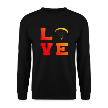 Paragliding Paragliding Women Paragliding - Unisex Sweatshirt - black - Front - Alina (178cm) & Michal (187cm)