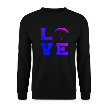 Paragliding Women Paragliding Paragliding - Unisex Sweatshirt - black - Front - Alina (178cm) & Michal (187cm)