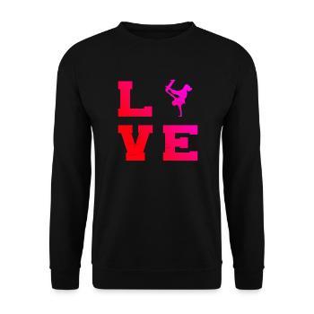 Skateboarder Skateboard Skater Hommes Femmes - Sweat-shirt Unisexe - noir - Devant - Alina (178cm) & Michal (187cm)