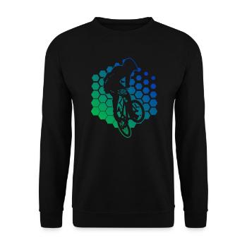 Vélo Femmes BMX Cyclisme BMX Garçons BMX Vélo - Sweat-shirt Unisexe - noir - Devant - Alina (178cm) & Michal (187cm)