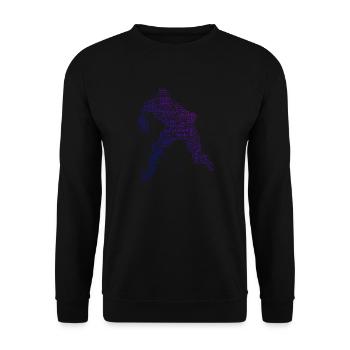 Ice Hockey Ice Hockey player Eishockey Eishockey S - Unisex Pullover - Schwarz - Vorne - Alina (178cm) & Michal (187cm)