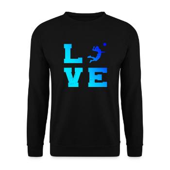 Volleyball féminin Volleyball masculin Volleyball masculin - Sweat-shirt Unisexe - noir - Devant - Alina (178cm) & Michal (187cm)