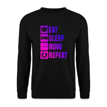 Aviron Rameurs Hommes Aviron Femmes - Sweat-shirt Unisexe - noir - Devant - Alina (178cm) & Michal (187cm)
