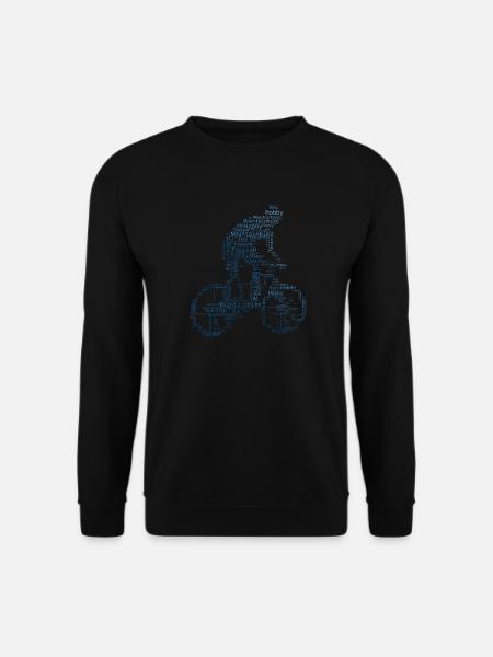 Cyclist MTB Cycling Mountain Bike Women - Unisex Sweatshirt - black