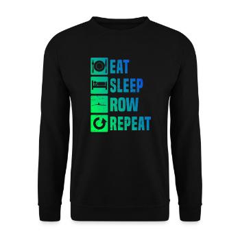 Aviron hommes Rameurs femmes Aviron - Sweat-shirt Unisexe - noir - Devant - Alina (178cm) & Michal (187cm)