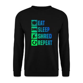 Snowboarding Snowboarder Snowboard Wintersport - Unisex Pullover - Schwarz - Vorne - Alina (178cm) & Michal (187cm)