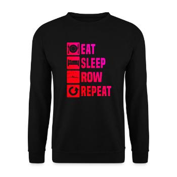Rameurs Femmes Aviron Hommes Aviron - Sweat-shirt Unisexe - noir - Devant - Alina (178cm) & Michal (187cm)