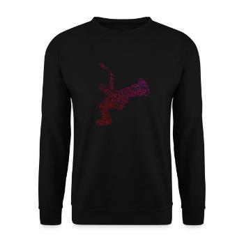 Breakdance Femmes Hommes Bgirl Break Dance - Sweat-shirt Unisexe - noir - Devant - Alina (178cm) & Michal (187cm)