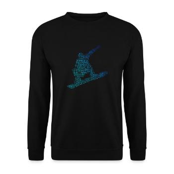 Snowboarder Women Snowboarding Men's Snowboard - Unisex Sweatshirt - black - Front - Alina (178cm) & Michal (187cm)