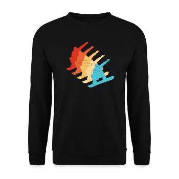 Snowboarder Femmes Snowboard Snowboard Hommes - Sweat-shirt Unisexe - noir - Devant - Alina (178cm) & Michal (187cm)