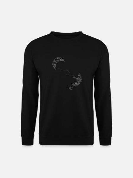 Kitesurf Femmes Hommes Kitesurf Kitesurf - Sweat-shirt Unisexe - noir