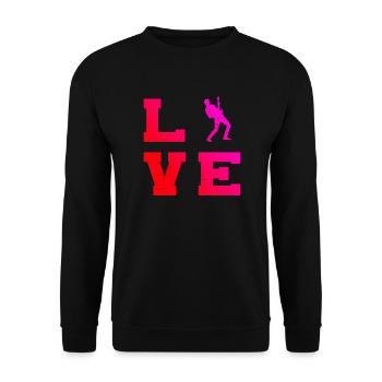 Guitariste Homme Guitare classique - Sweat-shirt Unisexe - noir - Devant - Alina (178cm) & Michal (187cm)