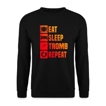 Trombonistes en laiton Trombone Trombone - Sweat-shirt Unisexe - noir - Devant - Alina (178cm) & Michal (187cm)