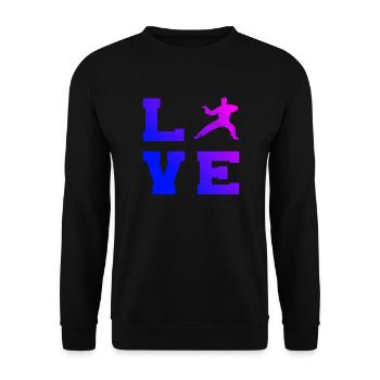 Damen Herren Kungfu Wushu Kung Fu Kampfsport - Unisex Pullover - Schwarz - Vorne - Alina (178cm) & Michal (187cm)