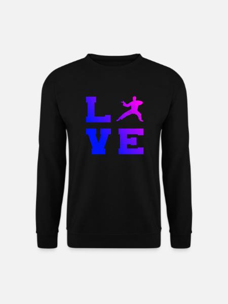 Damen Herren Kungfu Wushu Kung Fu Kampfsport - Unisex Pullover - Schwarz