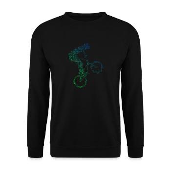 bmx Bike Hommes bmx Young BMX Bike Women - Sweat-shirt Unisexe - noir - Devant - Alina (178cm) & Michal (187cm)