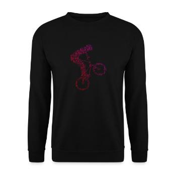 Vélo Cyclisme BMX Vélo BMX Garçons BMX - Sweat-shirt Unisexe - noir - Devant - Alina (178cm) & Michal (187cm)