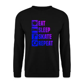 Damen Skate Roller Skating Roller Skating Roller S - Unisex Pullover - Schwarz - Vorne - Alina (178cm) & Michal (187cm)