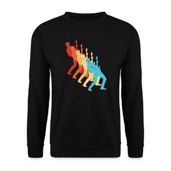 guitare classique Guitariste électrique pour hommes - Sweat-shirt Unisexe - noir - Devant - Alina (178cm) & Michal (187cm)