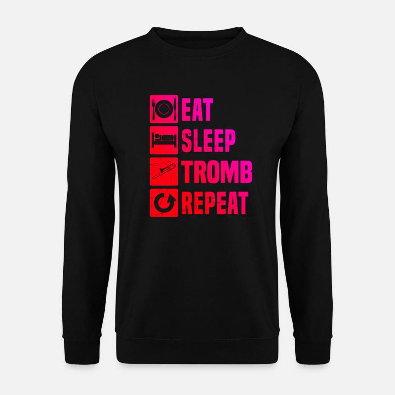 Posaunisten Jazz Posaunist Posaune Trombone - Unisex Pullover - Schwarz