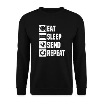 Freestyle Ski Jumping Femmes Slopestyle Hommes - Sweat-shirt Unisexe - noir - Devant - Alina (178cm) & Michal (187cm)