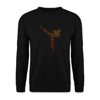 Kickboxen Kickbox Boxing Kickboxer Boxen - Unisex Pullover - Schwarz - Vorne - Alina (178cm) & Michal (187cm)