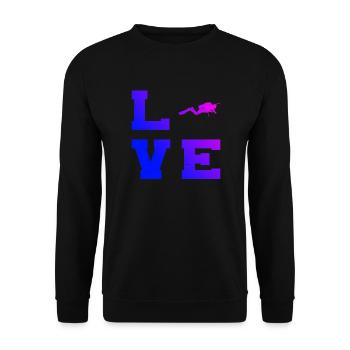 Scuba Diver Men Scuba Diving Scuba Diver - Unisex Sweatshirt - black - Front - Alina (178cm) & Michal (187cm)