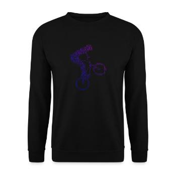 Radfahren bmx Herren Bike bmx jungen Damen - Unisex Pullover - Schwarz - Vorne - Alina (178cm) & Michal (187cm)