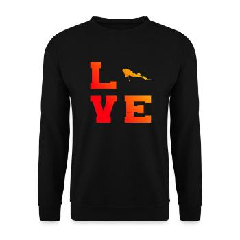 Femmes Plongeuse Plongeuse Plongée Libre Plongeuse Plongeuse - Sweat-shirt Unisexe - noir - Devant - Alina (178cm) & Michal (187cm)