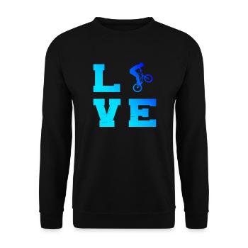 BMX Garçons BMX BMX Vélo Femmes Cyclisme - Sweat-shirt Unisexe - noir - Devant - Alina (178cm) & Michal (187cm)