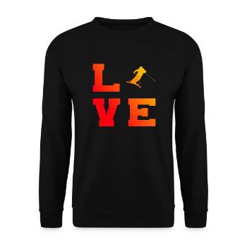 Slopestyle Herren Ski Freestyle Ski Jumping - Unisex Pullover - Schwarz - Vorne - Alina (178cm) & Michal (187cm)