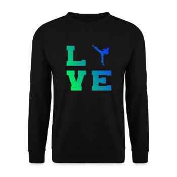 Boxe Kickboxing Hommes Kickboxing Femmes - Sweat-shirt Unisexe - noir - Devant - Alina (178cm) & Michal (187cm)