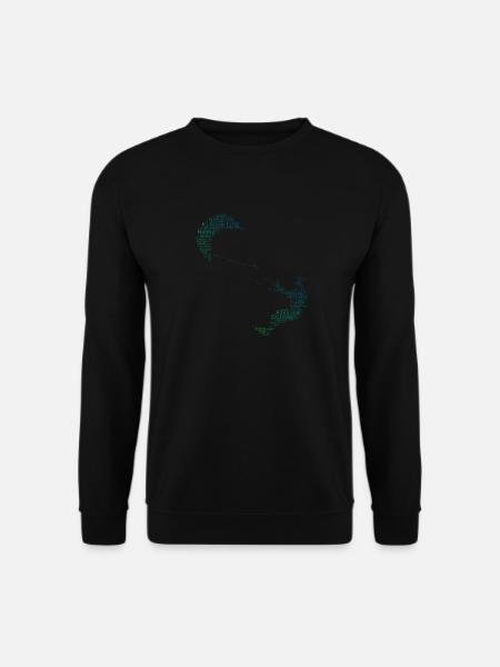 Kite Kitesurf Femmes Kitesurfer Kitesurf - Sweat-shirt Unisexe - noir