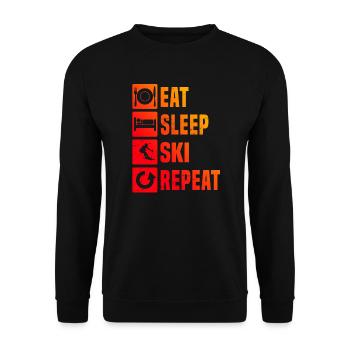 Skieurs acrobatiques Ski acrobatique Hommes Ski acrobatique - Sweat-shirt Unisexe - noir - Devant - Alina (178cm) & Michal (187cm)