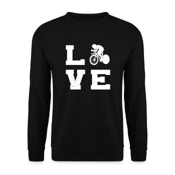 Vélo de route Vélo de route Vélo de route homme Vélo de route - Sweat-shirt Unisexe - noir - Devant - Alina (178cm) & Michal (187cm)