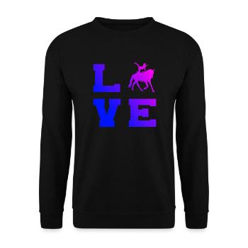 Team Vaulting, Equine Gymnastics, Horse Performance - Unisex Sweatshirt - black - Front - Alina (178cm) & Michal (187cm)