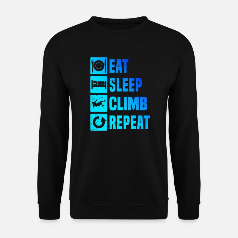 Bouldering Boulder Men Climber Climber - Unisex Sweatshirt - black
