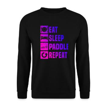 Paddle Racket Women's Paddle Court Paddle Paddle Ten - Unisex Sweatshirt - black - Front - Alina (178cm) & Michal (187cm)