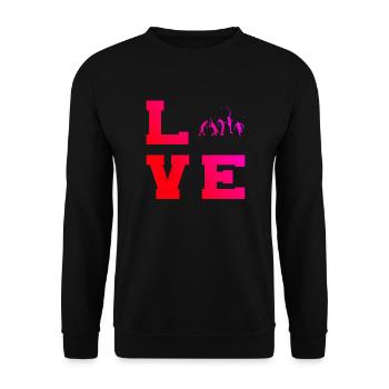 Tennis Hommes Tennis Tennis Jouer au tennis - Sweat-shirt Unisexe - noir - Devant - Alina (178cm) & Michal (187cm)