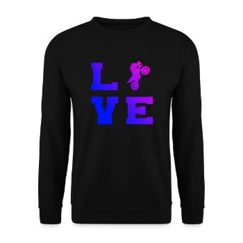 Dirt Bike Dirt Biker Men's Dirt Bike Motocross - Unisex Sweatshirt - black - Front - Alina (178cm) & Michal (187cm)